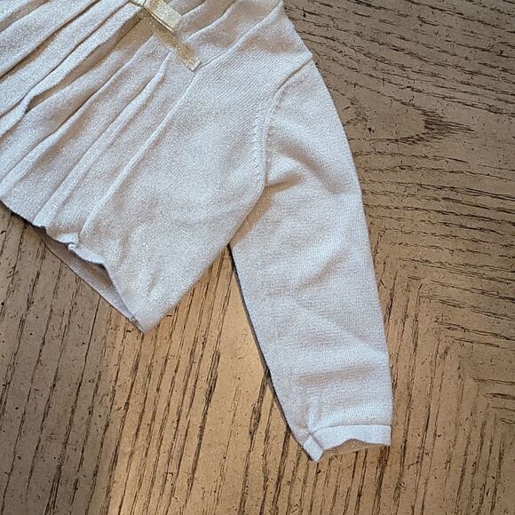 First Impressions 18 month gold shimmer cardigan 🌸 - Picture 3 of 7